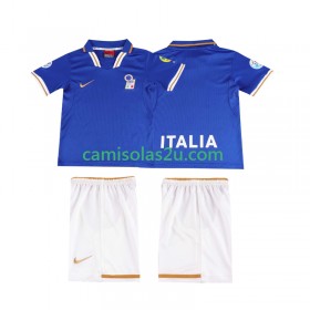 Camisolas de futebol Itália Retro Criança Equipamento Principal 1996 Manga Curta